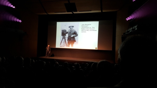 Alastair Fraser introducing the screening