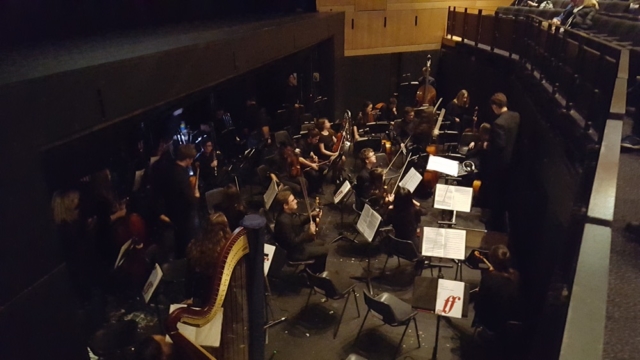 The orchestra in the pit